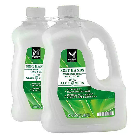 Moisturizing Hand Soap Refill, Aloe Vera, 80 fl. oz., 2 pk.